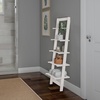 image:imageLavish Home 5Tier Ladder Shelf Narrow Leaning Bookshelf White 50White