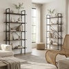 image:imageLavish Home 5 Tier Bookshelf wIndustrial Etagere Wooden Shelving Set of 2Set of 2