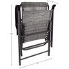 image:imagePure Garden Folding Camping Chairs  Set of 2 Lawn Chairs with Textilene Fabric and Bungee Suspension  Portable Lounge Seats for Adults NavyGrey