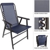 image:imagePure Garden Folding Camping Chairs  Set of 2 Lawn Chairs with Textilene Fabric and Bungee Suspension  Portable Lounge Seats for Adults NavyNavy
