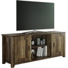 image:imageLavish Home 65inch TV Stand  2Door Entertainment Center Adjustable Media Console Shelves Cable Management and Farmhouse Style Gray WoodgrainBrown Woodgrain