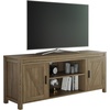 image:imageLavish Home 65inch TV Stand  2Door Entertainment Center Adjustable Media Console Shelves Cable Management and Farmhouse Style Gray WoodgrainGray Woodgrain