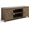 image:imageLavish Home 65inch TV Stand  2Door Entertainment Center Adjustable Media Console Shelves Cable Management and Farmhouse Style Gray WoodgrainGray Woodgrain