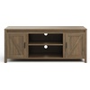 image:imageLavish Home 65inch TV Stand  2Door Entertainment Center Adjustable Media Console Shelves Cable Management and Farmhouse Style Gray WoodgrainGray Woodgrain
