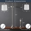 image:imageLavish Home Floor and Table Lamp Set Silver 3Pieces 11x24514x635