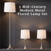 image:imageLavish Home Floor and Table Lamp Set Silver 3Pieces 11x24514x635