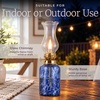 image:imageLavish Home Small Oil Lamp BlueBrass 325 x 1075Blue