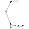 image:imageLavish Home Swing Arm Architect Task Lamp with Clamp LED Ring LightStepless DimmingHigh CRI 95Eye Friendly Light for Reading Drafting amp OfficeMetal Clamp