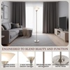 image:imageLavish Home Torchiere Floor Lamp Brushed Silver 1275 x 755Brushed Silver