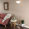 image:imageLavish Home Torchiere Floor Lamp Brushed Silver 1275 x 755Brushed Silver
