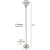 image:imageLavish Home Torchiere Floor Lamp Brushed Silver 1275 x 755Brushed Silver