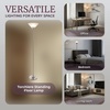 image:imageLavish Home Torchiere Floor Lamp Brushed Silver 1275 x 755Brushed Silver