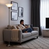 image:imageLavish Home Torchiere Floor Lamp Brushed Silver 1275 x 755Brushed Silver