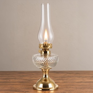 image:imageLavish Home Large Oil Lamp Gold 6 x 195Gold