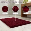 image:image2 Piece Bathroom Rug Set  32x21 Inch and 24x17 Inch Memory Foam Bath Mats with Chenille Shag Top for Stylish Bathroom Decor  Machine Washable Bath Rugs Set of 2 by Bedford Home Burgundy