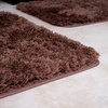 image:image3Piece Bathroom Rug Set  NonSlip Bath Mat Set with Bath Rug Contour Mat and Toilet Lid Cover  Machine Washable Mats by Lavish Home BlackChocolate