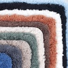 image:image3Piece Bathroom Rug Set  NonSlip Bath Mat Set with Bath Rug Contour Mat and Toilet Lid Cover  Machine Washable Mats by Lavish Home BlackGreen