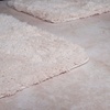image:image3Piece Bathroom Rug Set  NonSlip Bath Mat Set with Bath Rug Contour Mat and Toilet Lid Cover  Machine Washable Mats by Lavish Home BlackIvory