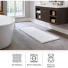 image:image3Piece Bathroom Rug Set  NonSlip Bath Mat Set with Bath Rug Contour Mat and Toilet Lid Cover  Machine Washable Mats by Lavish Home BlackIvory
