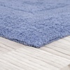 image:imageCotton Bath Mat Set 2 Piece 100 Percent Cotton Mats Reversible Soft Absorbent and Machine Washable Bathroom Rugs By Lavish Home Blue 35x22x05
