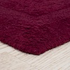 image:imageCotton Bath Mat Set 2 Piece 100 Percent Cotton Mats Reversible Soft Absorbent and Machine Washable Bathroom Rugs By Lavish Home Burgundy 35x22x05