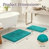 image:imageLavish Home 2 Piece Memory Foam Shag Bath Mat  Seafoam