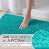 image:imageLavish Home 2 Piece Memory Foam Shag Bath Mat  Seafoam