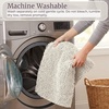 image:imageLavish Home 2 Piece Memory Foam Shag Bath Mat  White 32x21x125