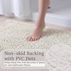 image:imageLavish Home 2 Piece Memory Foam Shag Bath Mat  White 32x21x125