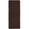 image:imageLavish Home Bath Mat  58x24Inch Bathroom Runner with NonSlip Backing  Absorbent HighPile Chenille Memory Foam Bathroom Rug Chocolate