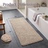 image:imageLavish Home Memory Foam Shag Bath Mat 2feet by 5feet  Ivory
