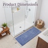 image:imageLavish Home Reversible Long Bath Mat Blue 60 x 24