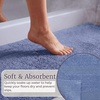 image:imageLavish Home Reversible Long Bath Mat Blue 60 x 24
