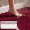 image:imageLavish Home Reversible Long Bath Mat Burgundy 60 x 24Burgundy