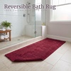 image:imageLavish Home Reversible Long Bath Mat Burgundy 60 x 24Burgundy