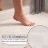 image:imageLavish Home Reversible Long Bath Mat Burgundy 60 x 24Ivory