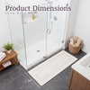 image:imageLavish Home Reversible Long Bath Mat Burgundy 60 x 24Ivory