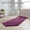 image:imageLavish Home Reversible Long Bath Mat Eggplant 60 x 24