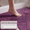 image:imageLavish Home Reversible Long Bath Mat Eggplant 60 x 24