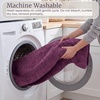 image:imageLavish Home Reversible Long Bath Mat Eggplant 60 x 24
