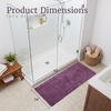 image:imageLavish Home Reversible Long Bath Mat Eggplant 60 x 24