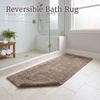 image:imageLavish Home Reversible Long Bath Mat Taupe 60 x 24