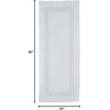 image:imageLavish Home Reversible Long Bath Mat White 60 x 24