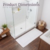 image:imageLavish Home Reversible Long Bath Mat White 60 x 24