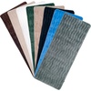 image:imageMemory Foam Bath Mat  59x24 Inch Soft and Absorbent Bathroom Rug Runner with Textured Wave Print for Stylish Bathroom Decor  Bath Rugs Non Slip Washable Bathmat by Lavish Home Blue