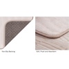 image:imageMicrofiber Memory Foam Bathmat  Oversized Padded Nonslip Accent Rug for Bathroom Kitchen Laundry Room Wave Pattern by Lavish Home Ivory  59 L x 24 W x 625 Thick