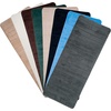 image:imageOversized Bathroom Rug Memory Foam Bath Mat in Gray Textured Stripes Extra Long NonSlip Absorbent Runner for Shower Tub or Kitchen by Lavish Home
