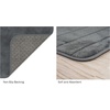 image:imageOversized Bathroom Rug Memory Foam Bath Mat in Gray Textured Stripes Extra Long NonSlip Absorbent Runner for Shower Tub or Kitchen by Lavish Home