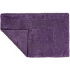 image:imageLavish Home Cotton Bath Mat Set 2 Piece 100 Percent Cotton Mats Reversible Soft Absorbent and Machine Washable Bathroom Rugs Eggplant