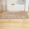 image:imageMemory Foam Bath Mat  59x24 Inch Soft and Absorbent Bathroom Rug Runner with Textured Wave Print for Stylish Bathroom Decor  Bath Rugs Non Slip Washable Bathmat by Lavish Home Taupe